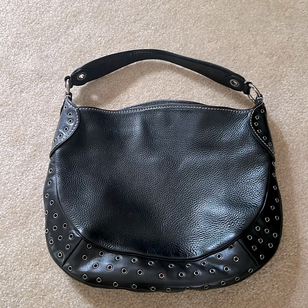 Michael Kors leather studded shoulder bag